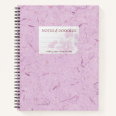 Rosa Multiberry Paper-Komposition Notebook Elegant Notizblock (Vorderseite)
