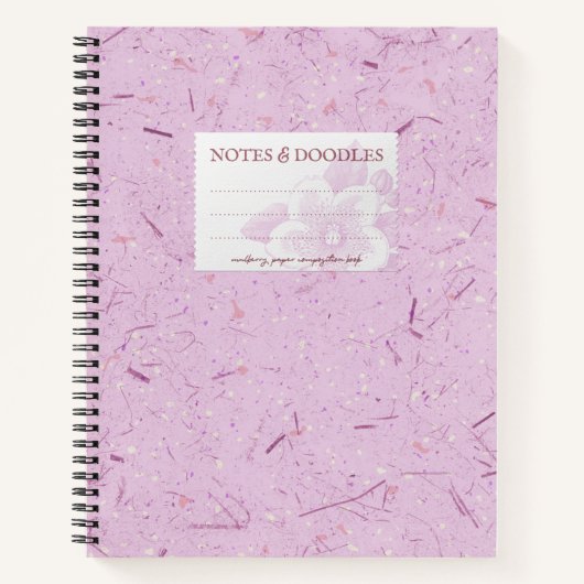 Rosa Multiberry Paper-Komposition Notebook Elegant Notizblock (Vorderseite)