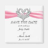 Rosa Multifunktionsleisten-Silberschwänze speicher Magnet (Vorne)