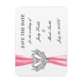 Rosa Multifunktionsleisten-Silberschwänze speicher Magnet (Vertikal)