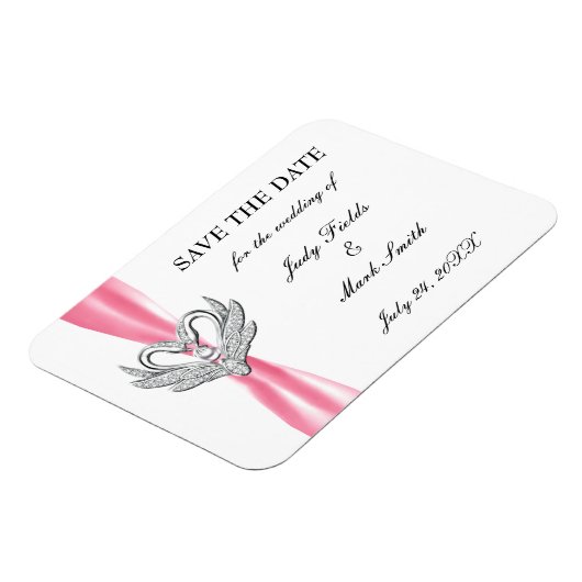 Rosa Multifunktionsleisten-Silberschwänze speicher Magnet (Linke Seite)