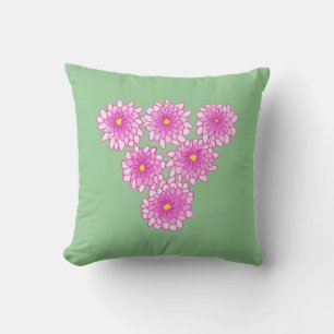 Rosa Mums Blume Chrysanthemas Pillows Kissen