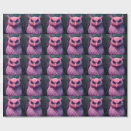 Rosa Murloc/Owl Hybride Kreatur Geschenkpapier