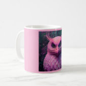Rosa Murloc/Owl Hybride Kreatur Kaffeetasse (Vorderseite Links)
