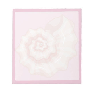 Rosa Muschel 1 Notizblock