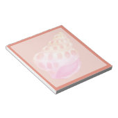Rosa Muschel 3 Notizblock (angewinkelt)