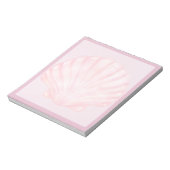 Rosa Muschel 4 Notizblock (Rotiert)