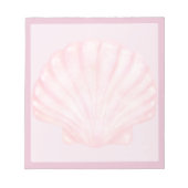Rosa Muschel 4 Notizblock (Vorderseite)