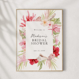 Rosa Muschel Brautparty des tropischen Meeres Will Poster