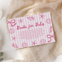 Rosa Muschel Mädchen Baby Shower Bücher für Baby