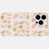 Rosa Muschel Muster Case-Mate iPhone Hülle (Rückseite (Horizontal))
