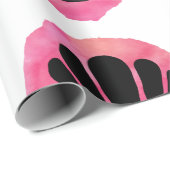 rosa Muschel Muster Geschenkpapier (Rolleneckpunkt)