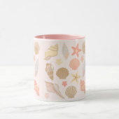 Rosa-Muschel-Muster Tasse (Zentrum)