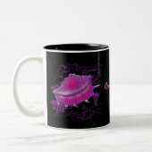 Rosa Muschel Zweifarbige Tasse (Links)