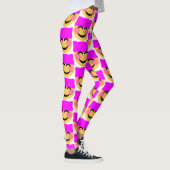 Rosa Muschelhut Emoji-Leggings Leggings (Rechts)