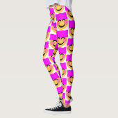 Rosa Muschelhut Emoji-Leggings Leggings (Links)
