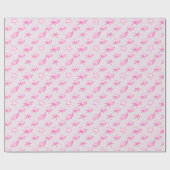 Rosa Muscheln Geschenkpapier (Flach)