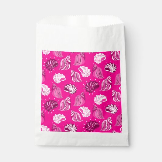 Rosa Muscheln Geschenktütchen (Vorderseite)