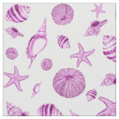 Rosa Muscheln Stoff (Nahaufnahme)