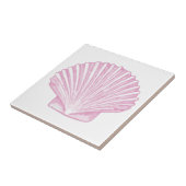 Rosa Muschelschale Küste Fliese (Seite)