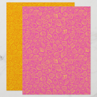 Rosa Muschelschalen-Schreibpapier