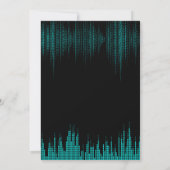 Rosa Musical zum Geburtstag Einladung (Rückseite)