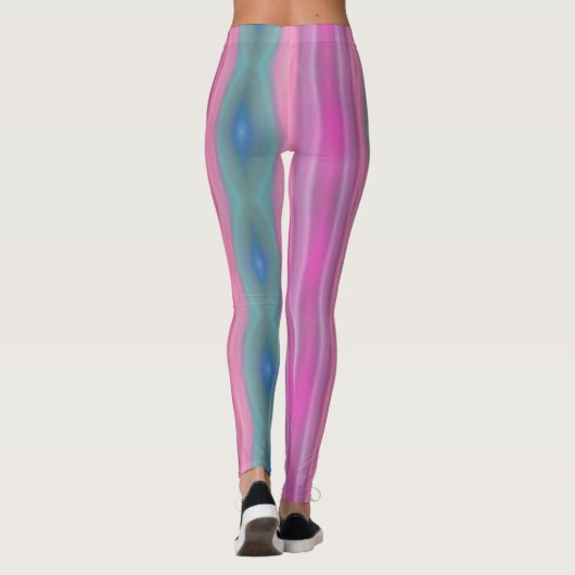 Rosa Musik Leggings (Rückseite)