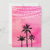 Rosa Musikfestival Geburtstagsfeier Einladung (Rückseite)