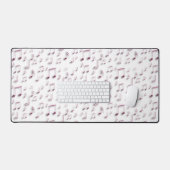 rosa Musiknoten Schreibtischunterlage (Tastatur & Maus)
