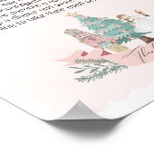 Rosa Muskeln Babydusche Windeln Zeichen Poster (Ecke)