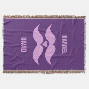 Rosa Mustaches Uferdecke Decke