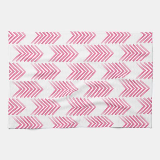 Rosa Muster der Arrow Küchentuch (Horizontal)