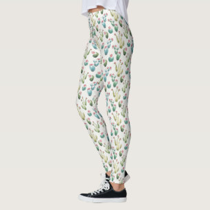 Rosa Muster des Wüsten-Blüten-Schritt-  Leggings