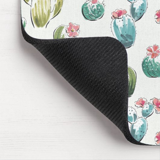 Rosa Muster des Wüsten-Blüten-Schritt-| Mousepad (Ecke)