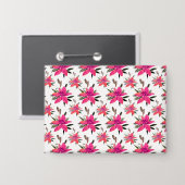 rosa Muster-Design-29500 Button (Vorderseite/Rückseite)