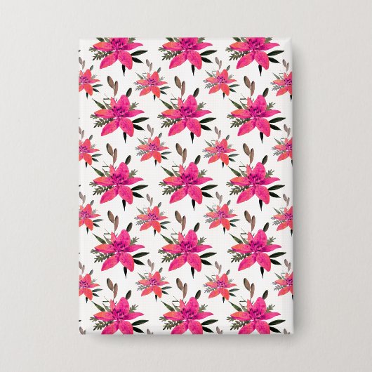 rosa Muster-Design-29500 Button (Vorderseite)
