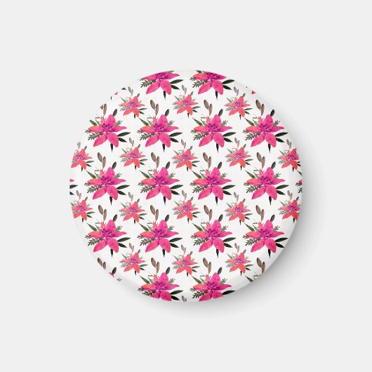 rosa Muster-Design-29500 Magnet (Vorne)