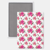 rosa Muster-Design-29500 Magnet (Vorderseite/Rückseite)