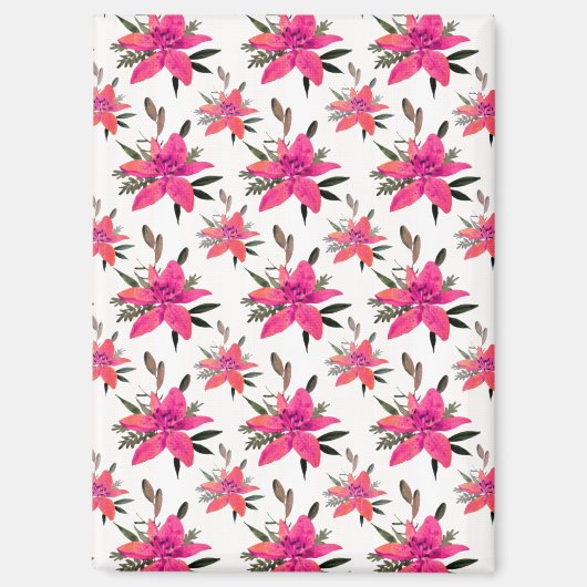 rosa Muster-Design-29500 Magnet (Vorderseite)