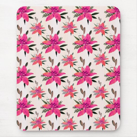 rosa Muster-Design-29500 Mousepad (Vorne)