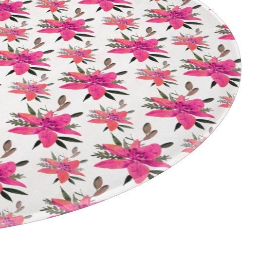 rosa Muster-Design-29500 Schneidebrett (Ecke)
