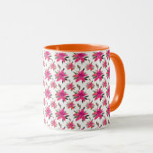 rosa Muster-Design-29500 Tasse (VorderseiteRechts)