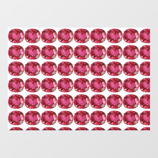 rosa Muster Fensteraufkleber (Blatt)