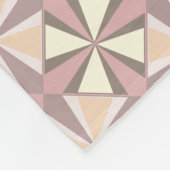 rosa Muster Fleecedecke (Ecke)