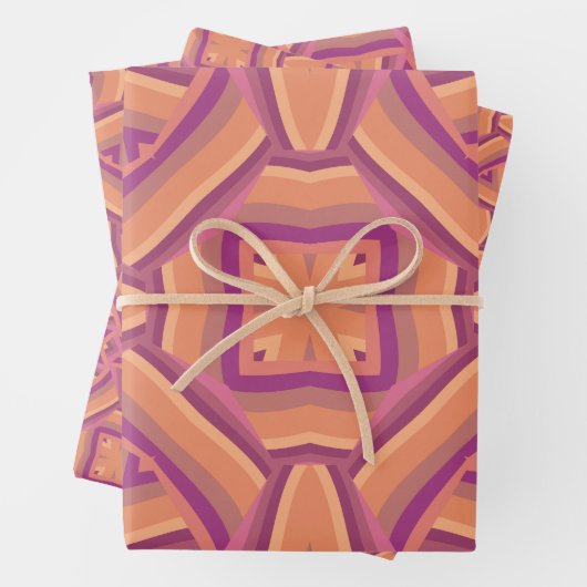 rosa Muster Geschenkpapier Set (Beispiel)