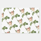 Rosa Muster Geschenkpapier Set (Vorderseite 3)