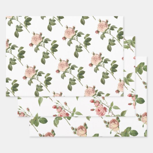 Rosa Muster Geschenkpapier Set (Set)