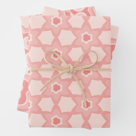 rosa Muster Geschenkpapier Set (Beispiel)