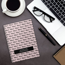 Rosa Muster minimalistisches Gebetsheft Notizblock