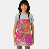 Rosa Muster mit Blume und Pflanze Schürze (Insitu)